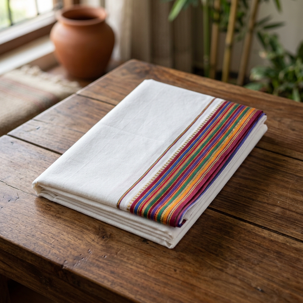 Kerala Multi-Stripe Dhoti